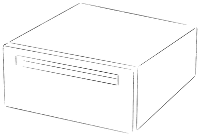 無停電電源装置(UPS)の墨絵